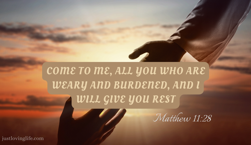 What does Matthew 11:28 mean?